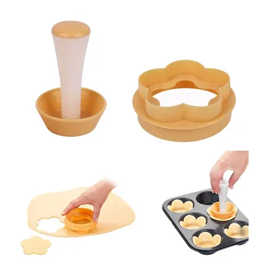 Plastic Pastry Tamper and Cutter