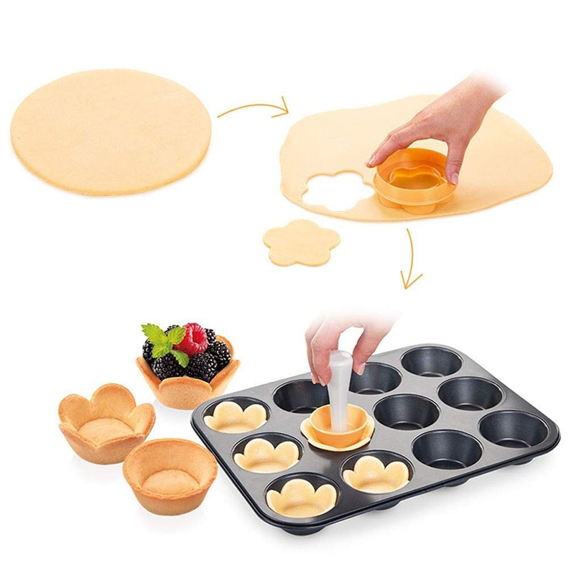 Plastic Pastry Tamper and Cutter