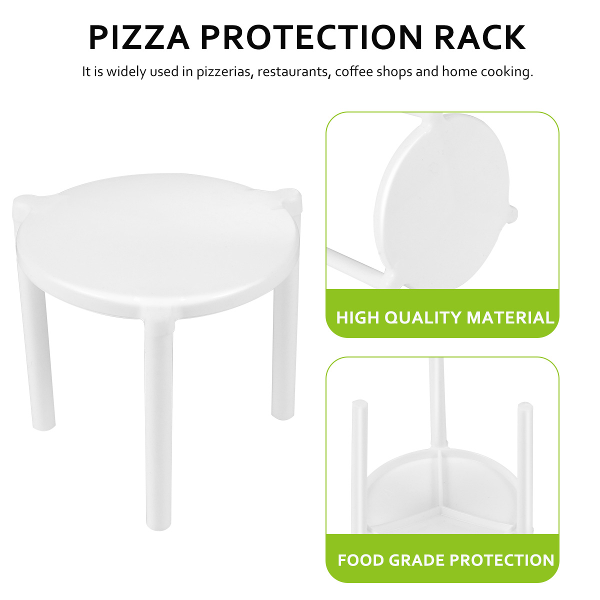 Plastic Pizza Saver Stand Set (100pcs)