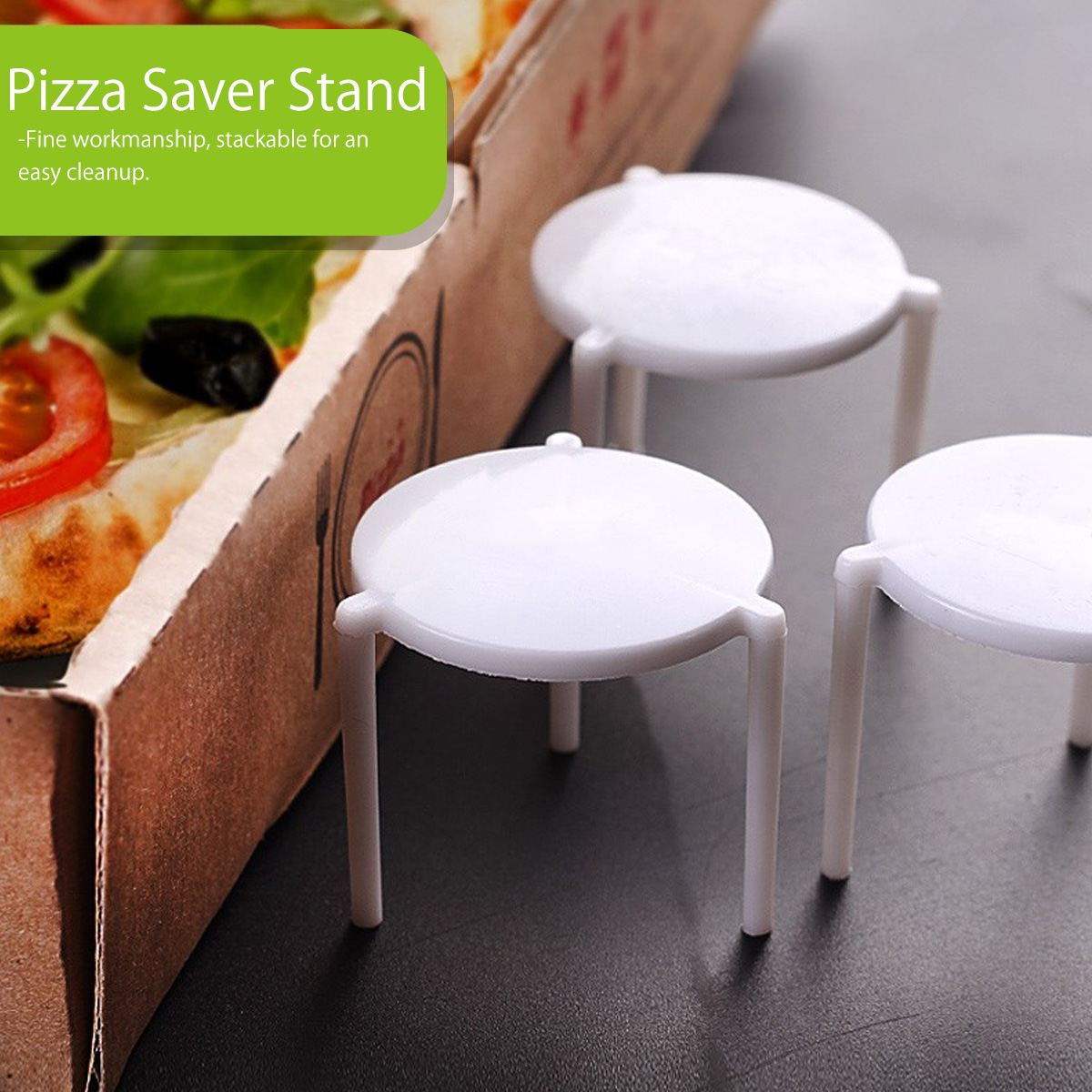 Plastic Pizza Saver Stand Set (100pcs)