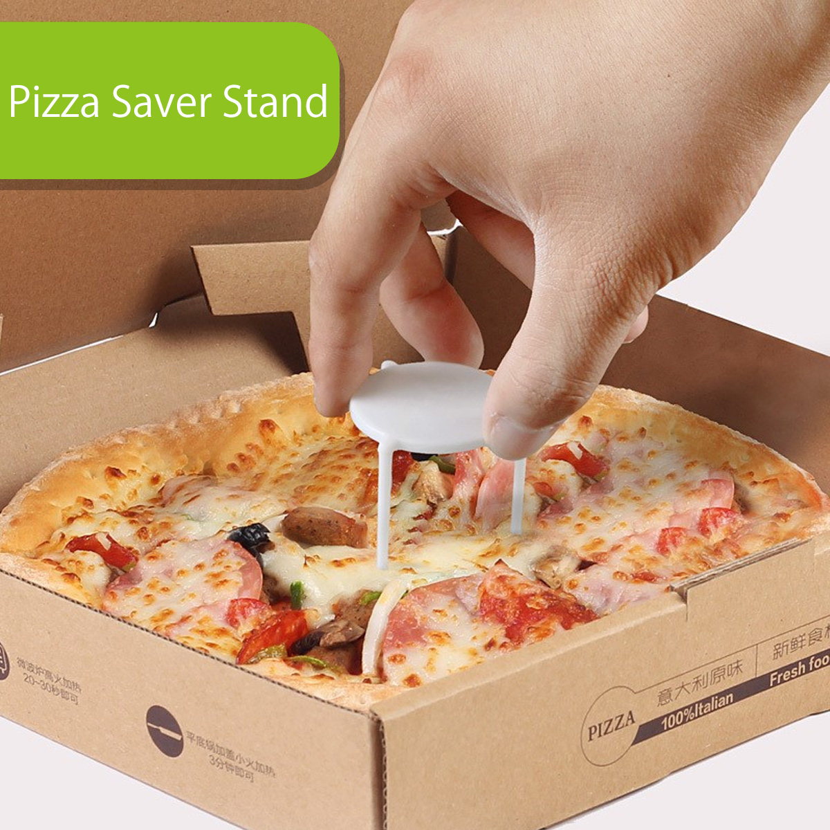 Plastic Pizza Saver Stand Set (100pcs)