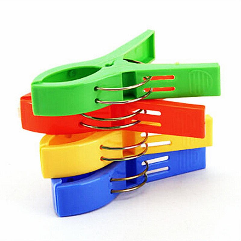 Plastic Pool Towel Clips (4pcs)