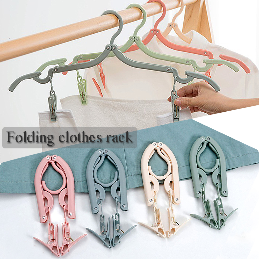 Plastic Portable and Foldable Cloth Hanger