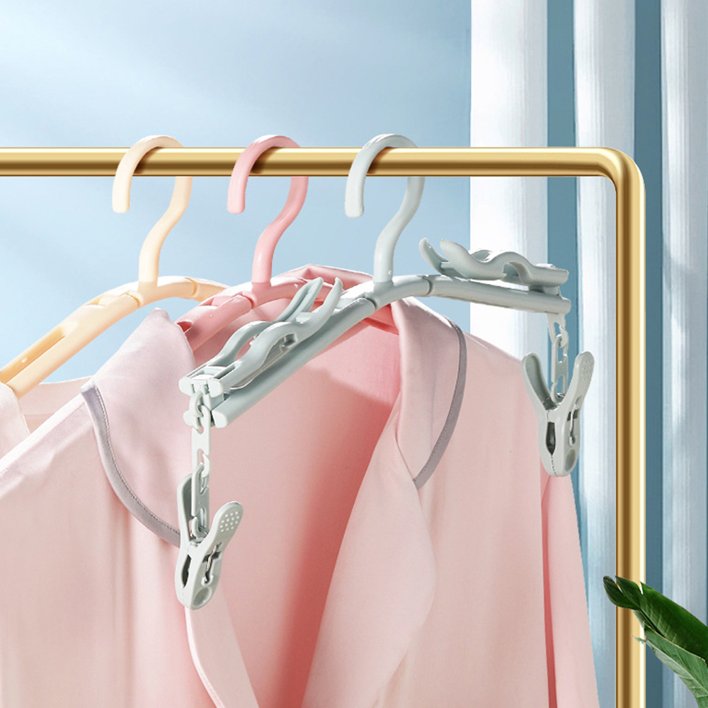 Plastic Portable and Foldable Cloth Hanger