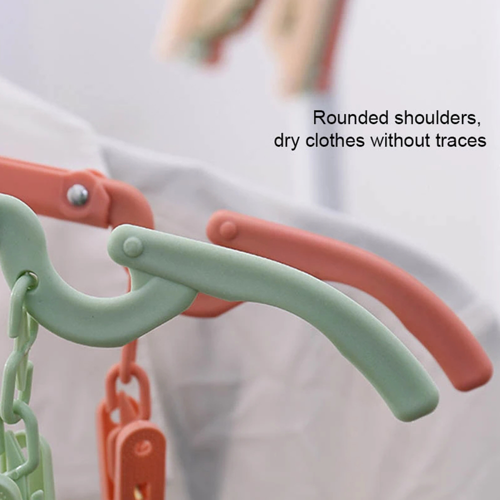 Plastic Portable and Foldable Cloth Hanger