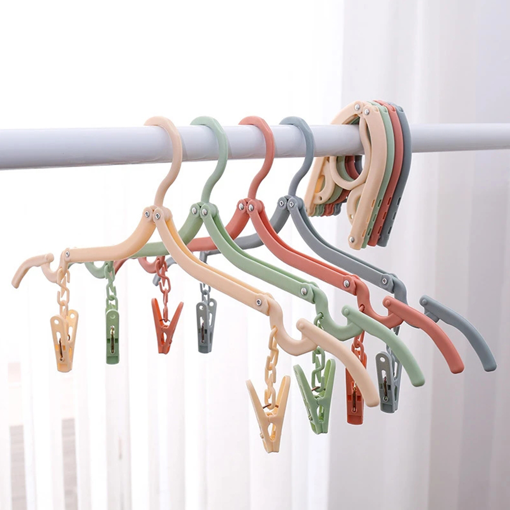 Plastic Portable and Foldable Cloth Hanger