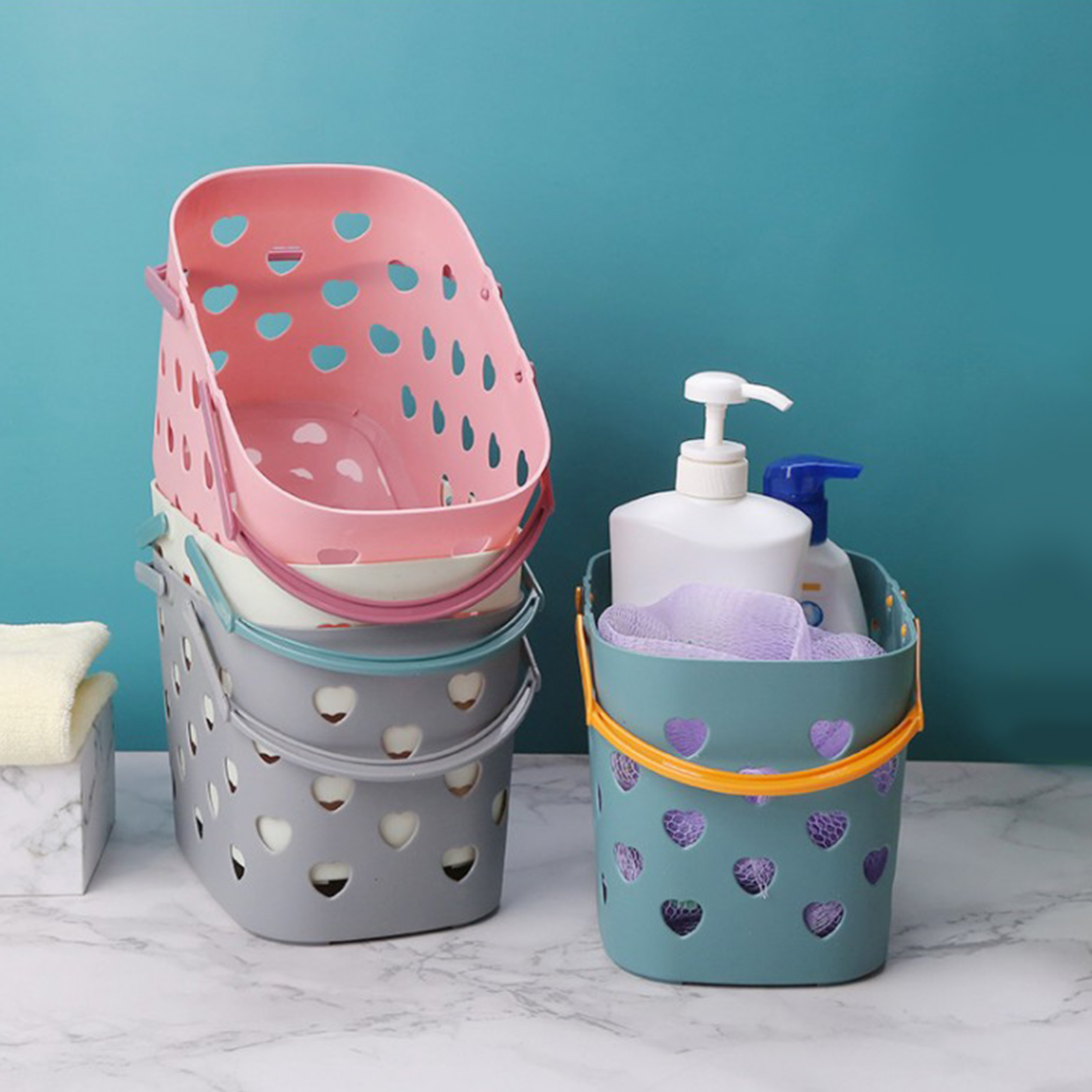 Plastic Portable Bathroom Caddy
