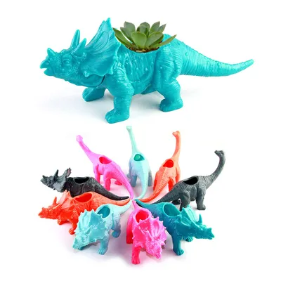Plastic Pots Dinosaur Design Plastic Pots Dinosaur Design