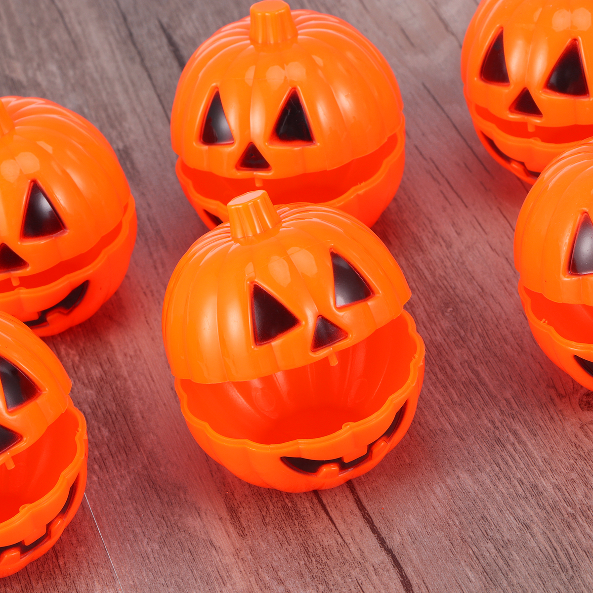 Plastic Pumpkins Mini Container (6 pieces) Plastic Pumpkins Mini Container (6 pieces)