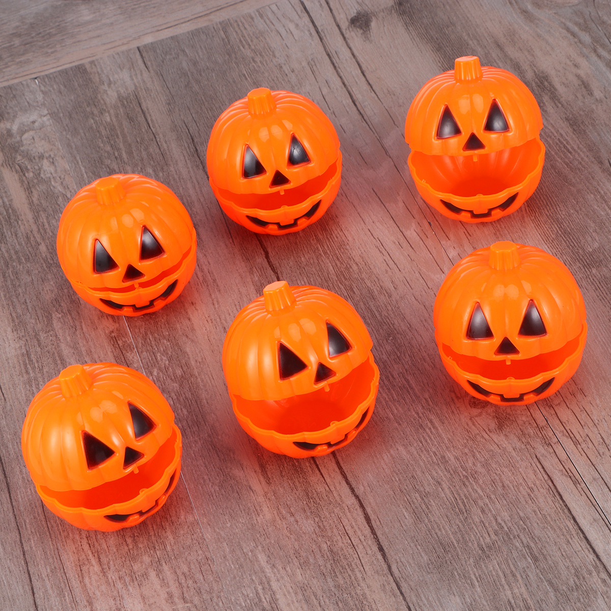 Plastic Pumpkins Mini Container (6 pieces) Plastic Pumpkins Mini Container (6 pieces)