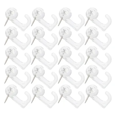Plastic Push Pin Hooks (50pcs)