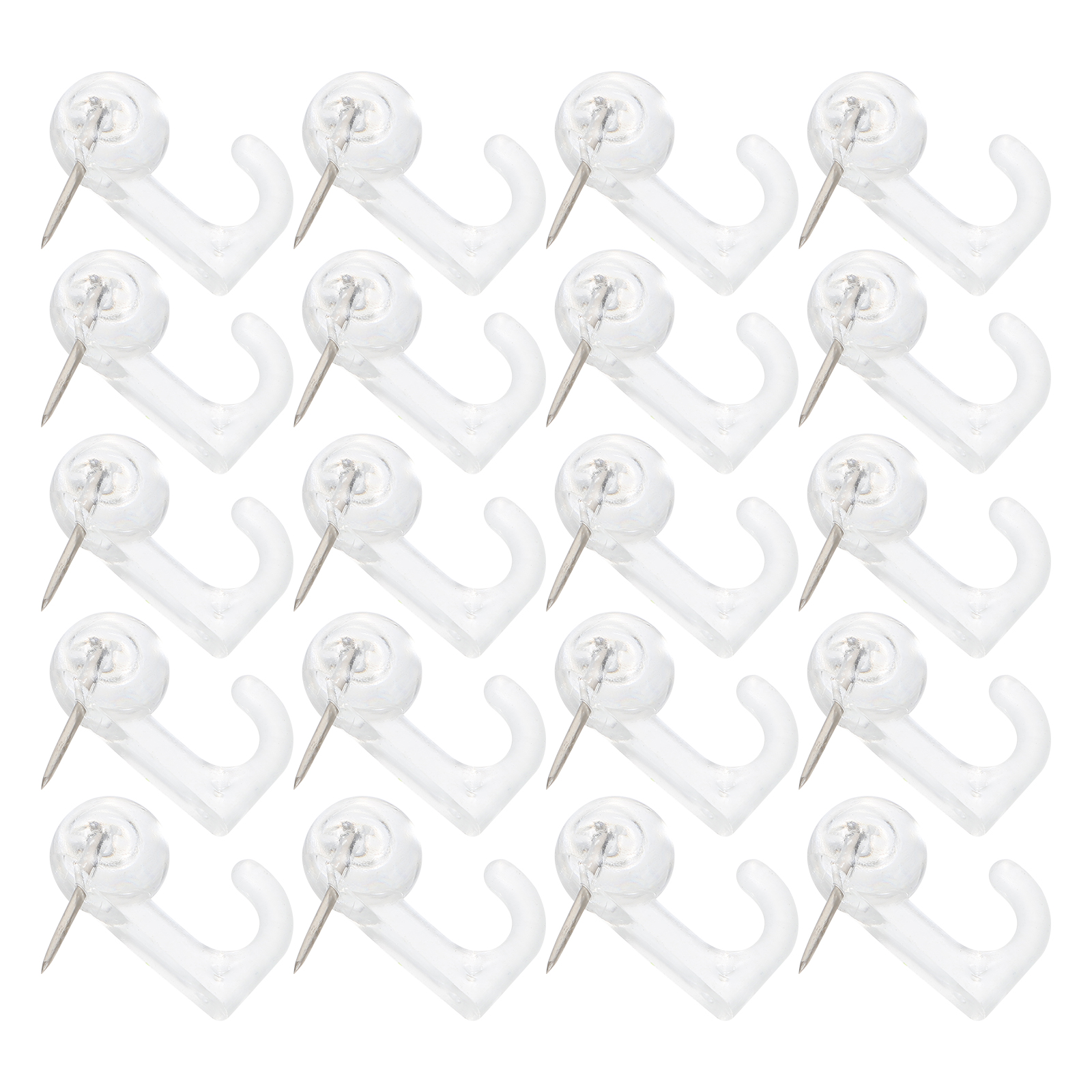 Plastic Push Pin Hooks (50pcs)