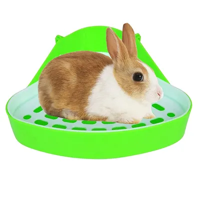 Plastic Rabbit Corner Litter Tray