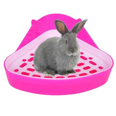 Plastic Rabbit Corner Litter Tray
