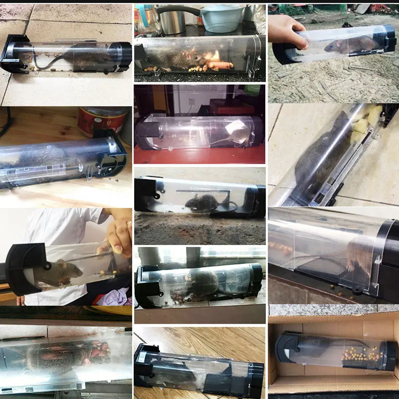 Plastic Rat Trap Catching Mice Alive In A Cage Multi Type Pedal Type Reusable Mouse Catcher Indoor Outdoor Rat Trap