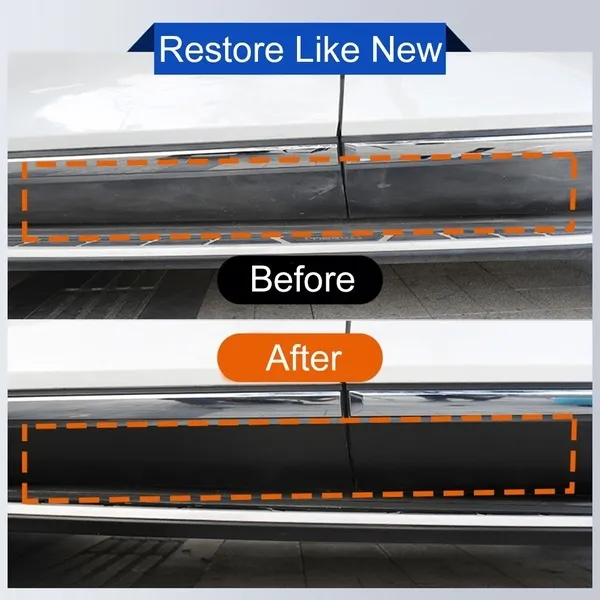 Plastic Restore Revitalizer Plastic Renovator Longlasting Coating For Car Rubbers Refurbish Clean Gloss Black Shine