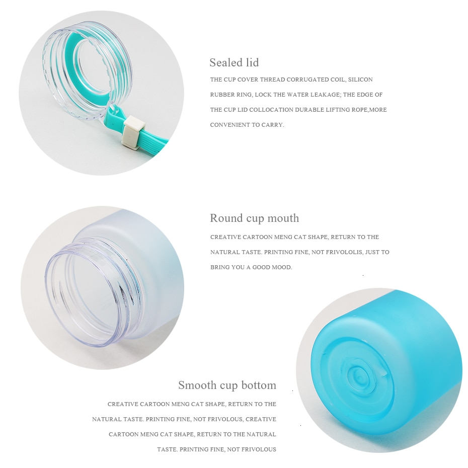 Plastic Reusable Water Bottle 500ml Container Plastic Reusable Water Bottle 500ml Container