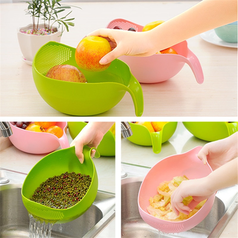 Plastic Rice Strainer with Handle Plastic Rice Strainer with Handle
