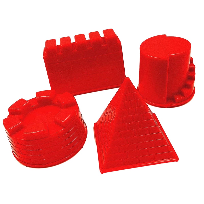 Plastic Sand Castle Mold Set (4pcs) Plastic Sand Castle Mold Set (4pcs)