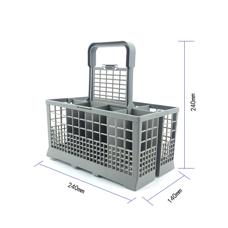 Plastic Sectioned Dishwasher Cutlery Basket