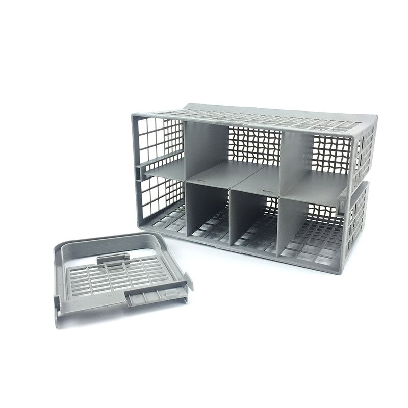 Plastic Sectioned Dishwasher Cutlery Basket