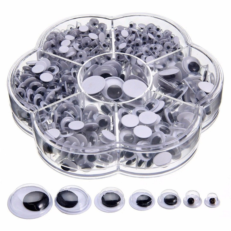 Plastic Self Adhesive Googly Eyes (700pcs)