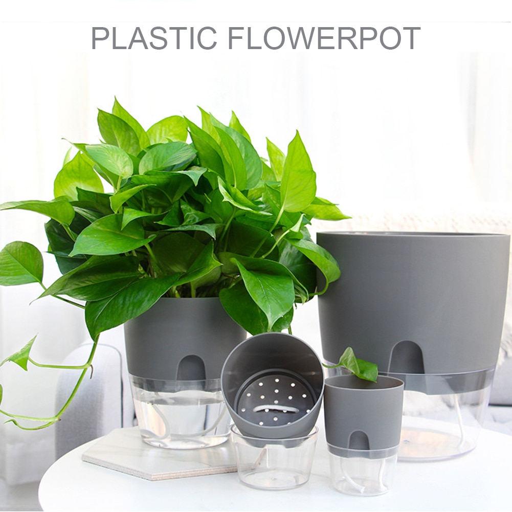 Plastic Self Watering Plant Pot Plastic Self Watering Plant Pot