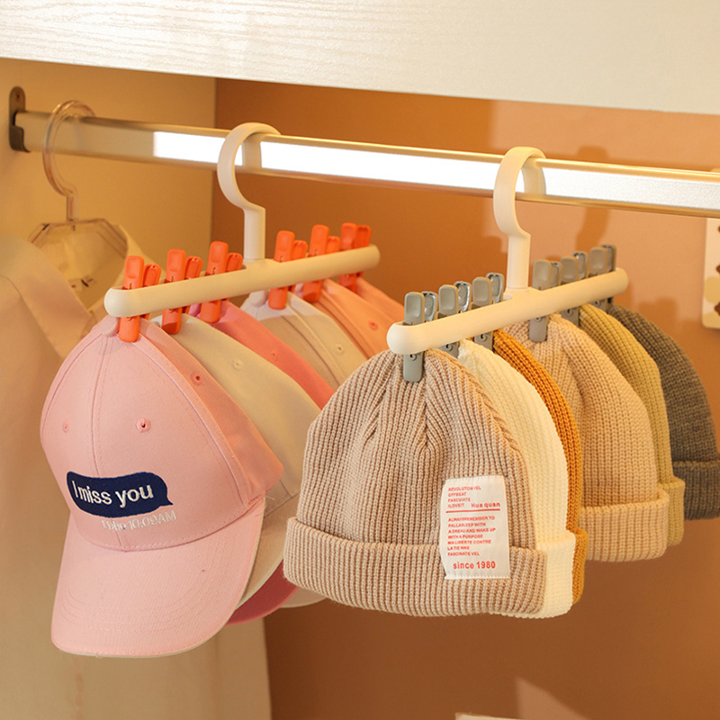 Plastic Six Clip Cap Hanger Rack