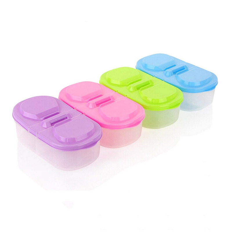 Plastic Small Food Container with 2 Compartments Plastic Small Food Container with 2 Compartments