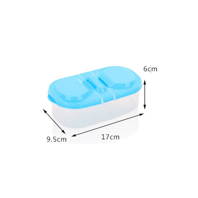 Plastic Small Food Container with 2 Compartments Plastic Small Food Container with 2 Compartments