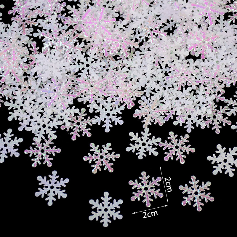Plastic Snowflakes Confetti (270pcs) Plastic Snowflakes Confetti (270pcs)