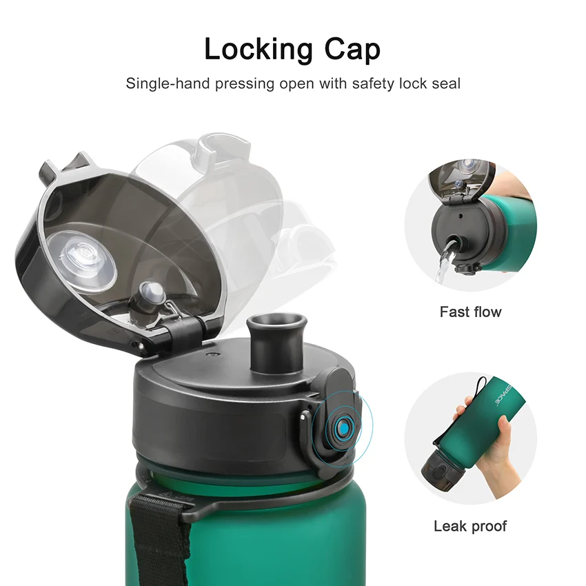 Plastic Sports Bottle Sports Water Bottle BPA Free Portable Leak-proof Shaker Plastic Drinkware Tour Gym Plastic Sports Bottle Sports Water Bottle BPA Free Portable Leak-proof Shaker Plastic Drinkware Tour Gym