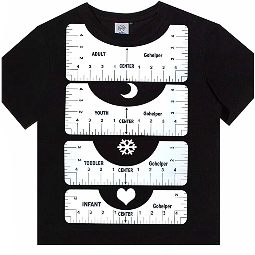 Plastic T Shirt Guide Rulers (4pcs) Plastic T Shirt Guide Rulers (4pcs)