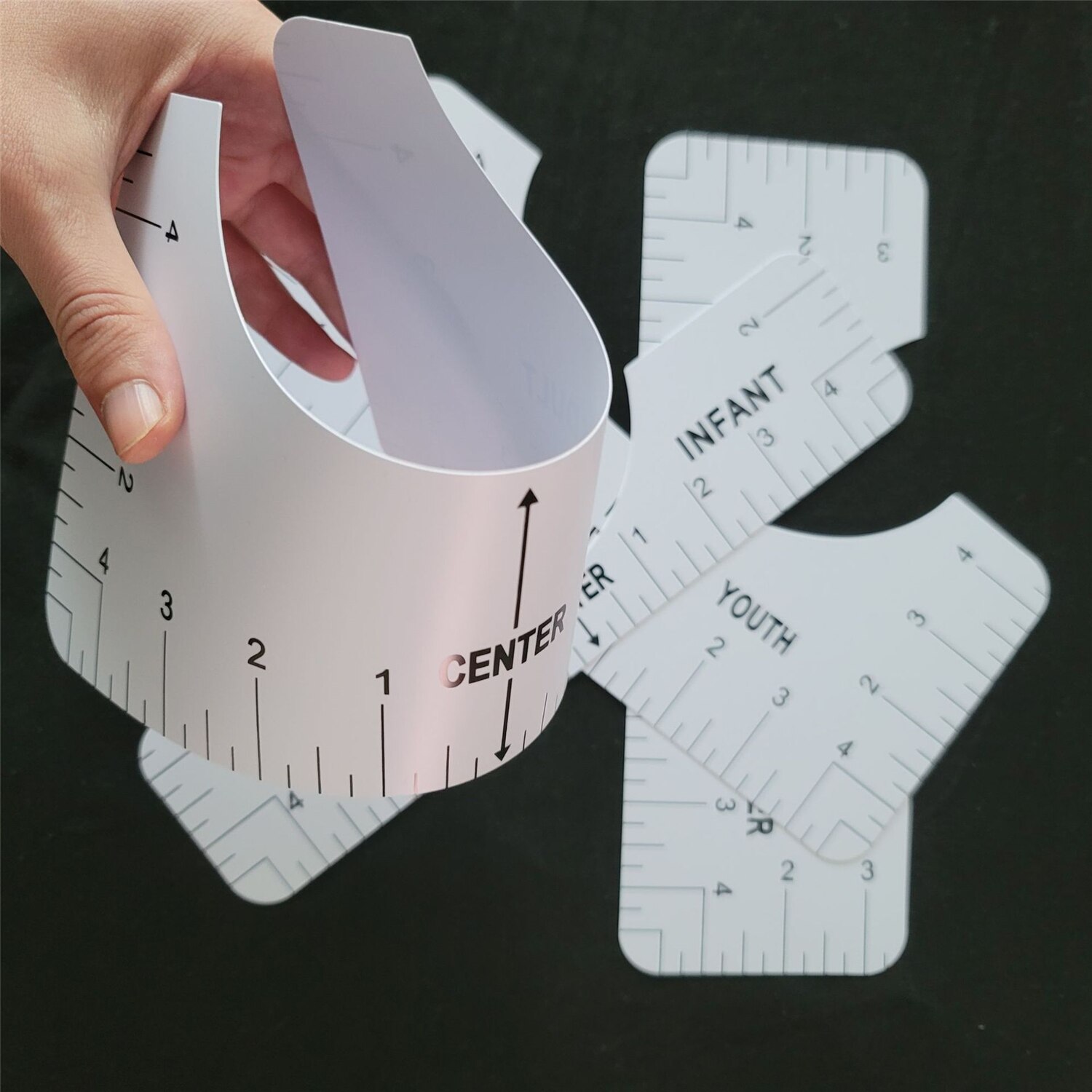 Plastic T Shirt Guide Rulers (4pcs) Plastic T Shirt Guide Rulers (4pcs)
