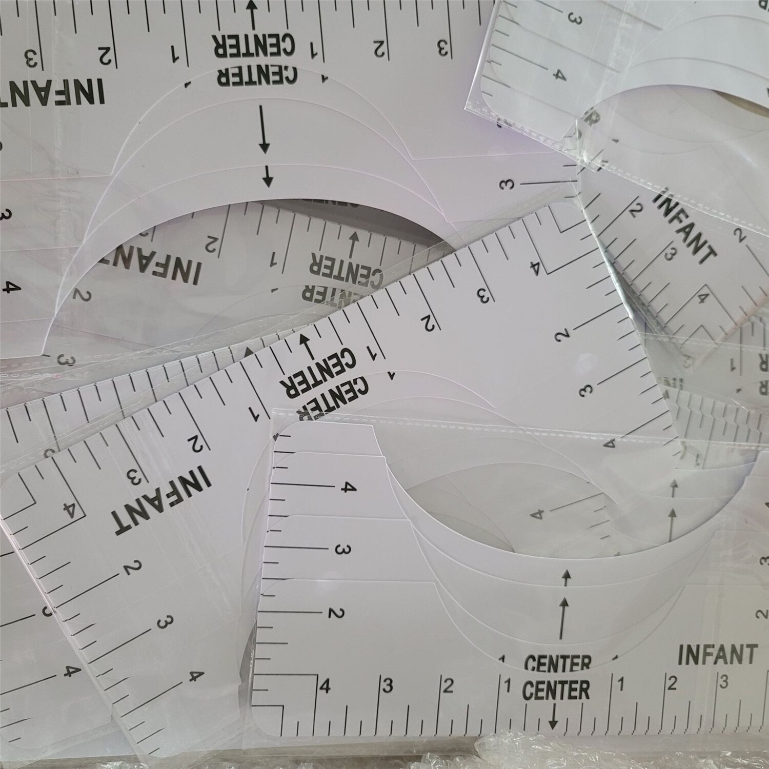 Plastic T Shirt Guide Rulers (4pcs) Plastic T Shirt Guide Rulers (4pcs)