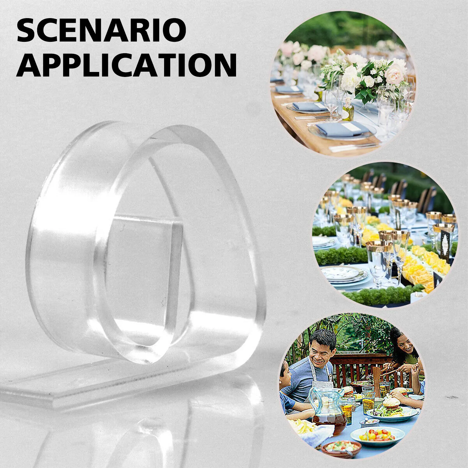 Plastic Tablecloth Clips Clamps (24 pcs)