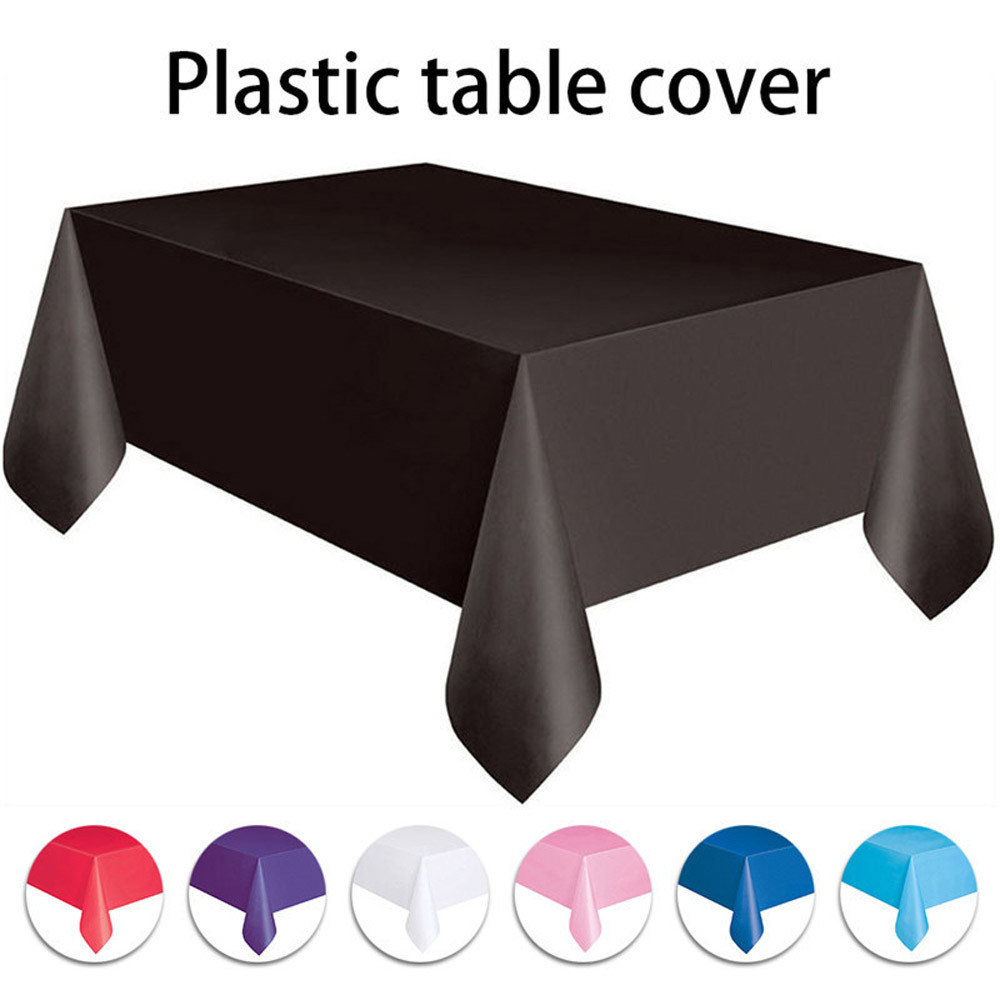 Plastic Tablecloth Disposable Cover Plastic Tablecloth Disposable Cover