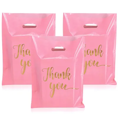 Plastic Thank You Bags (10Pcs) Plastic Thank You Bags (10Pcs)