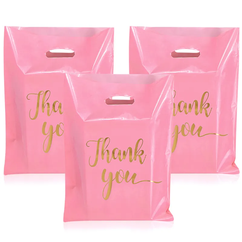 Plastic Thank You Bags (10Pcs)