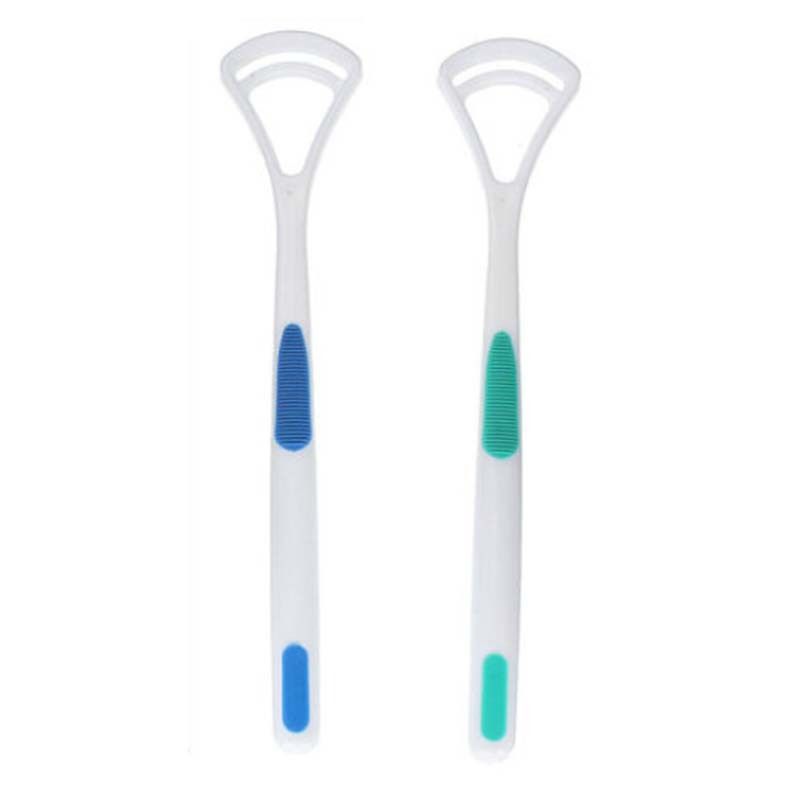 Plastic Tongue Scraper Dental Cleaner (2Pcs) Plastic Tongue Scraper Dental Cleaner (2Pcs)