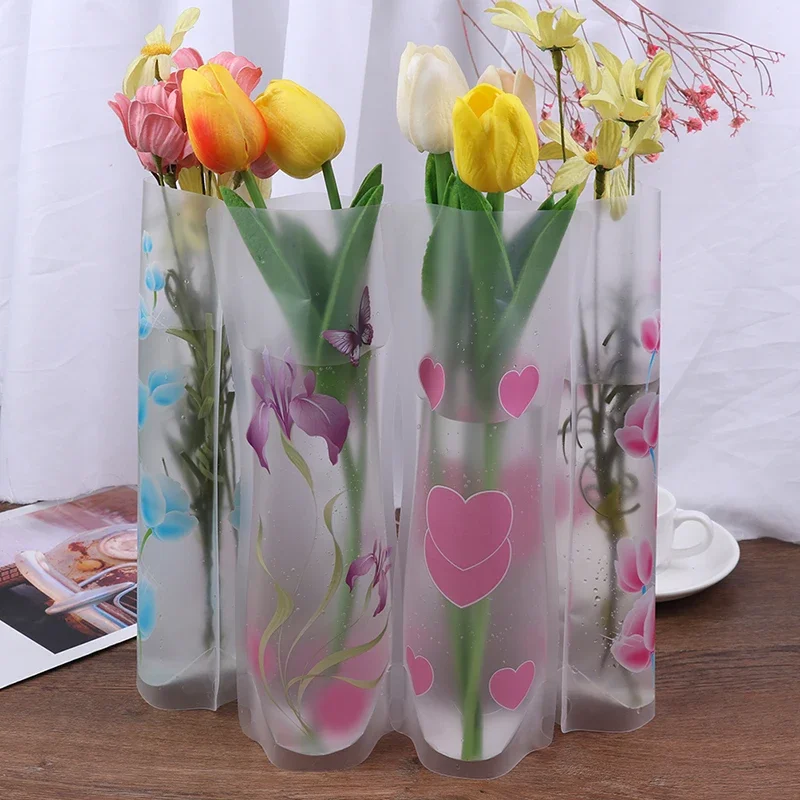 Plastic Transparent Foldable Vase