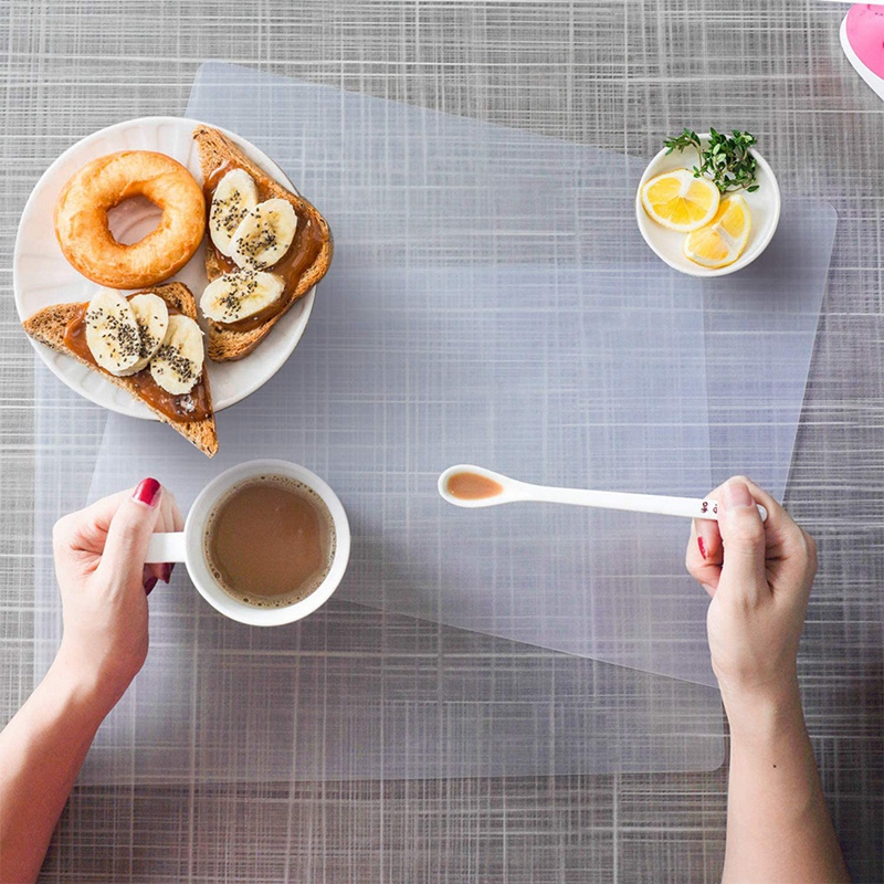 Plastic Transparent Placemats (4pcs) Plastic Transparent Placemats (4pcs)