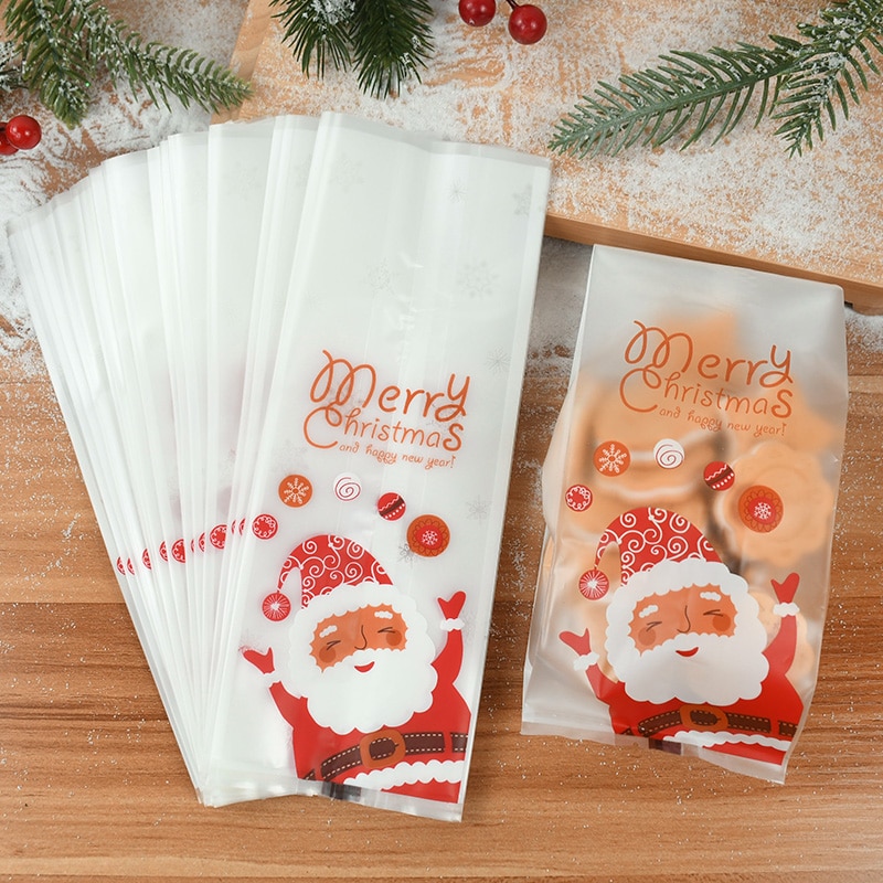 Plastic Treat Bags for Christmas (25Pcs) Plastic Treat Bags for Christmas (25Pcs)