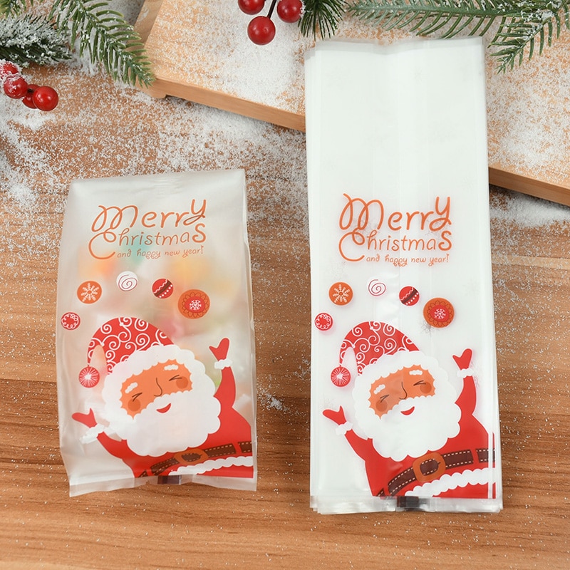 Plastic Treat Bags for Christmas (25Pcs) Plastic Treat Bags for Christmas (25Pcs)