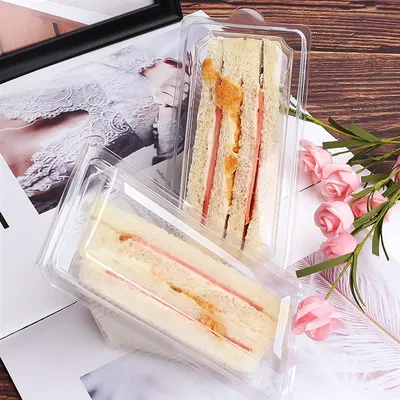 Plastic Triangle Sandwich Containers (50pcs)