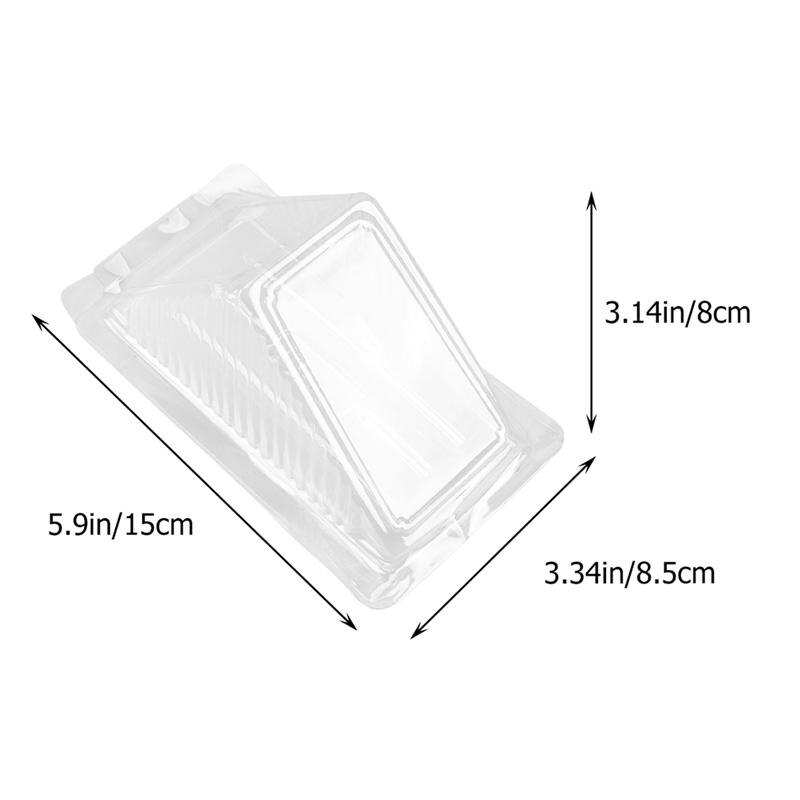 Plastic Triangle Sandwich Containers (50pcs)
