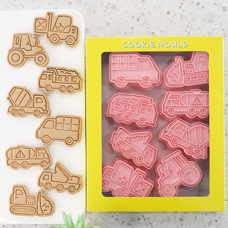 Plastic Truck Cookie Cutters (8pcs)