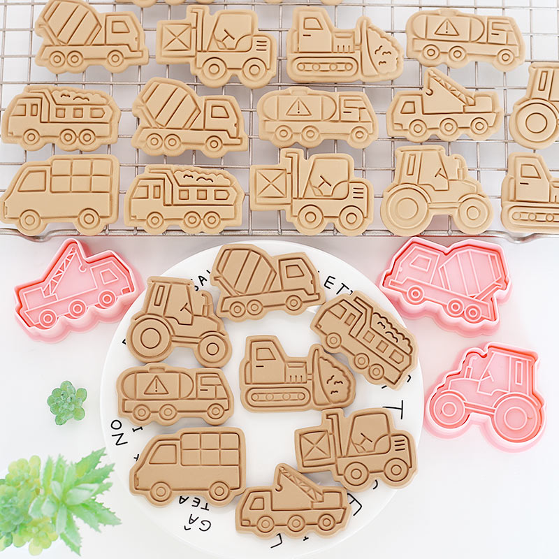Plastic Truck Cookie Cutters (8pcs)