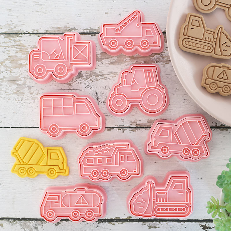 Plastic Truck Cookie Cutters (8pcs)