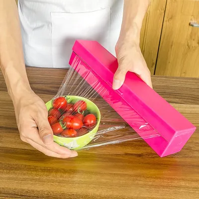 Plastic Wrap Dispenser Easy Cut Container